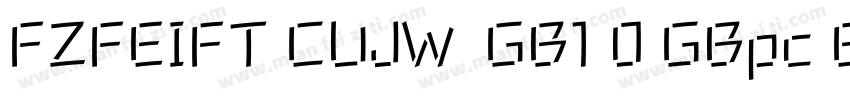 FZFEIFT CUJW  GB1 0 GBpc EUC H字体转换